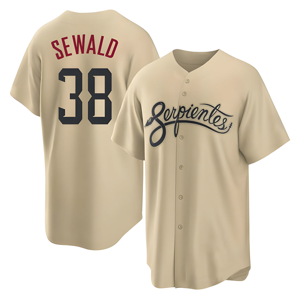 Mdoa A.Diamondbacks #38 Paul Sewald Player Gold City Connect Cool Stitched Jersey