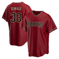 Mdoa A.Diamondbacks #38 Paul Sewald Player Red Alternate Replica Stitched Jersey