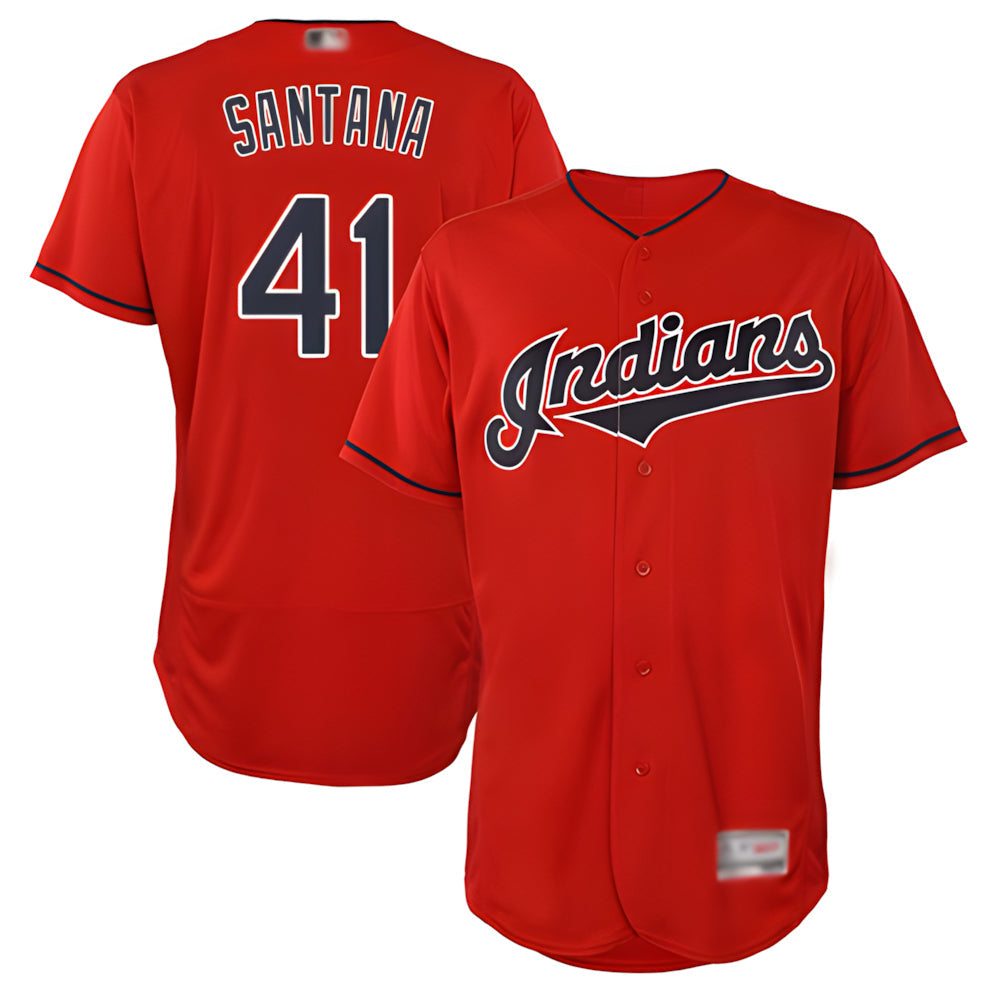 Mdoa A.Diamondbacks #41 Carlos Santana Player Red game time Stitched Jersey