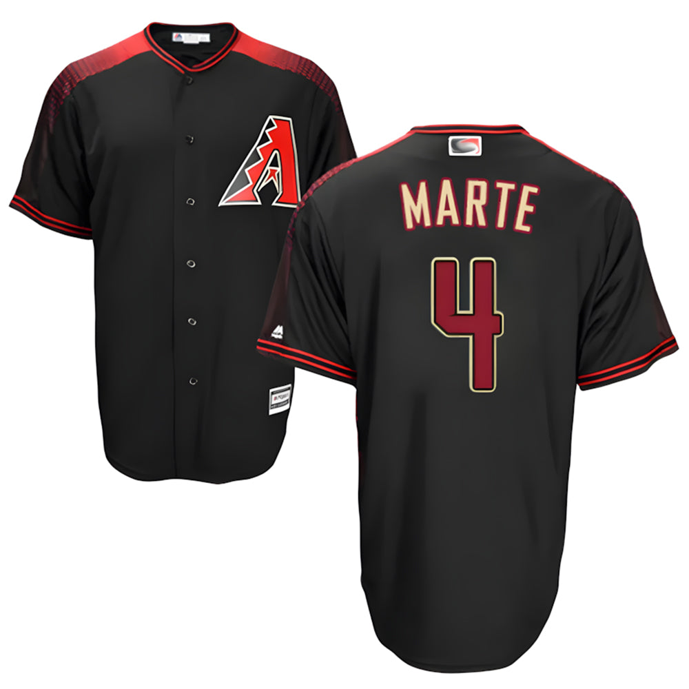Mdoa A.Diamondbacks #4 Ketel Marte Player Black Big & Tall Replica Limited Stitched Jerseys