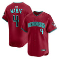 Mdoa A.Diamondbacks #4 Ketel Marte Player Red Home Limited Stitched Jerseys