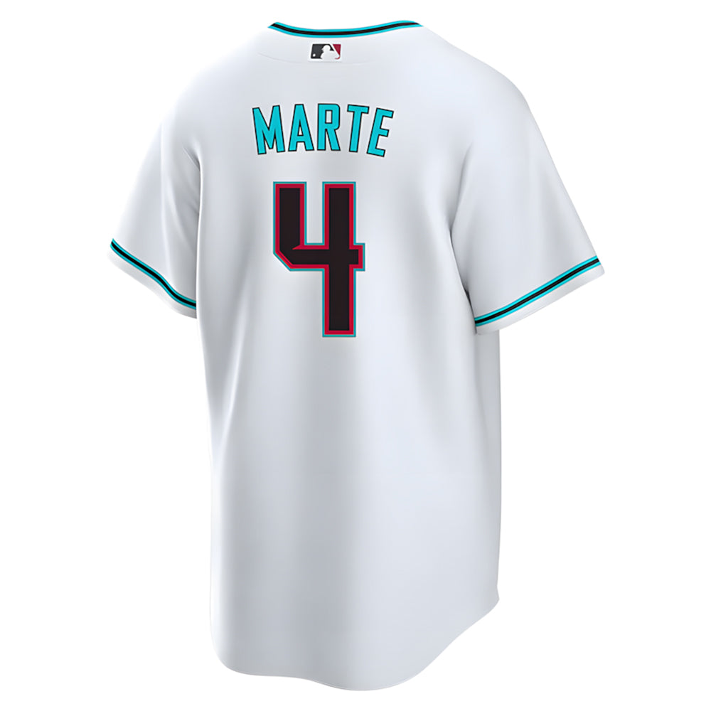 Mdoa A.Diamondbacks #4 Ketel Marte Player White Replica Alt Game Stitched Jerseys