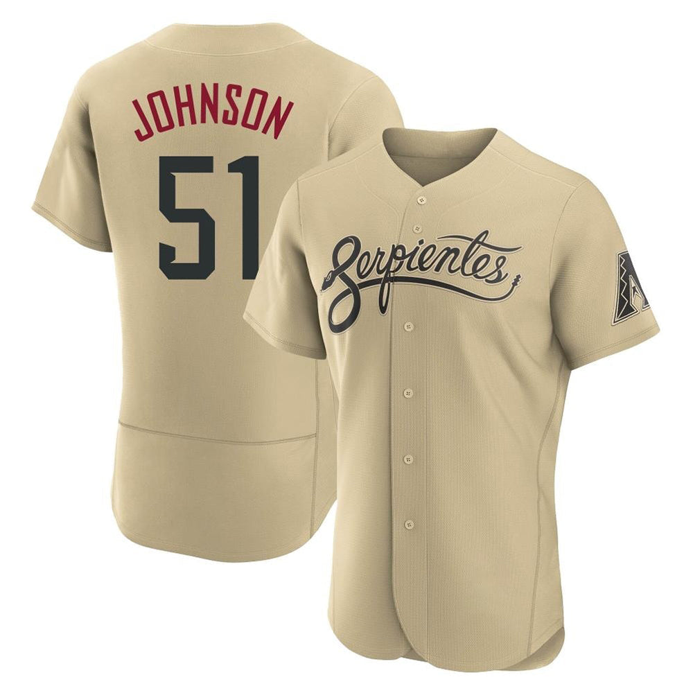 Mdoa A.Diamondbacks #51 Randy Johnson Player Gold City Connect Stitched Jerseys