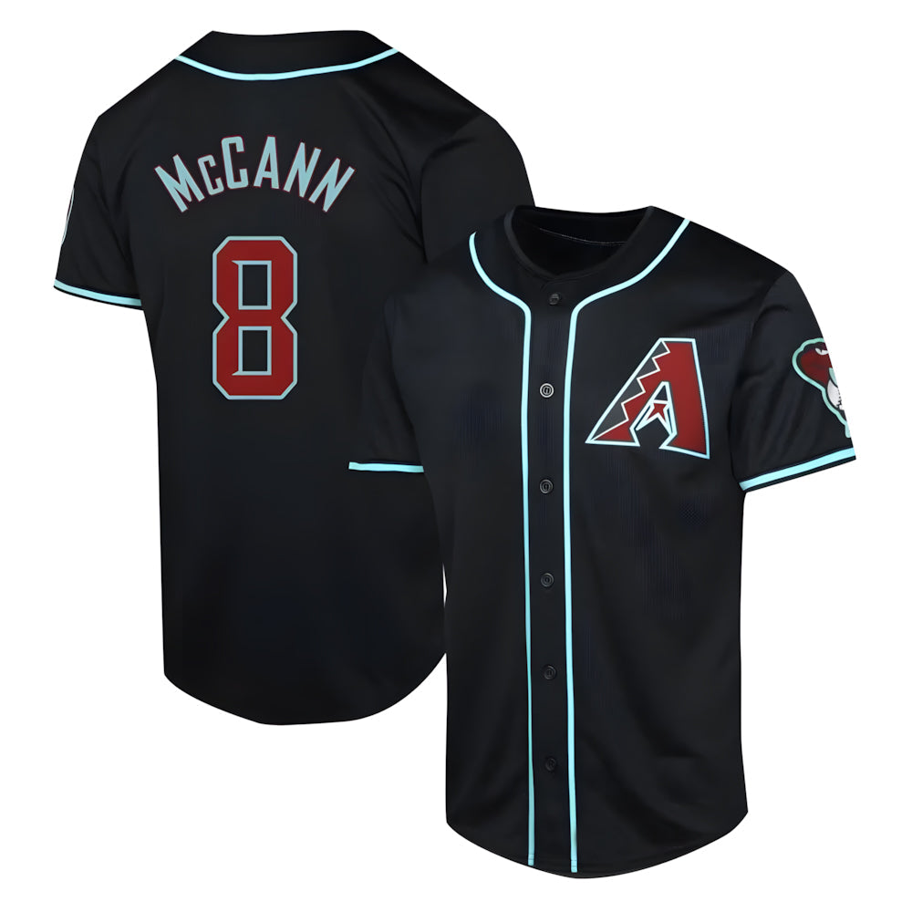 Mdoa A.Diamondbacks #8 James McCann Player Black Red Limited Alternate Stitched Jersey