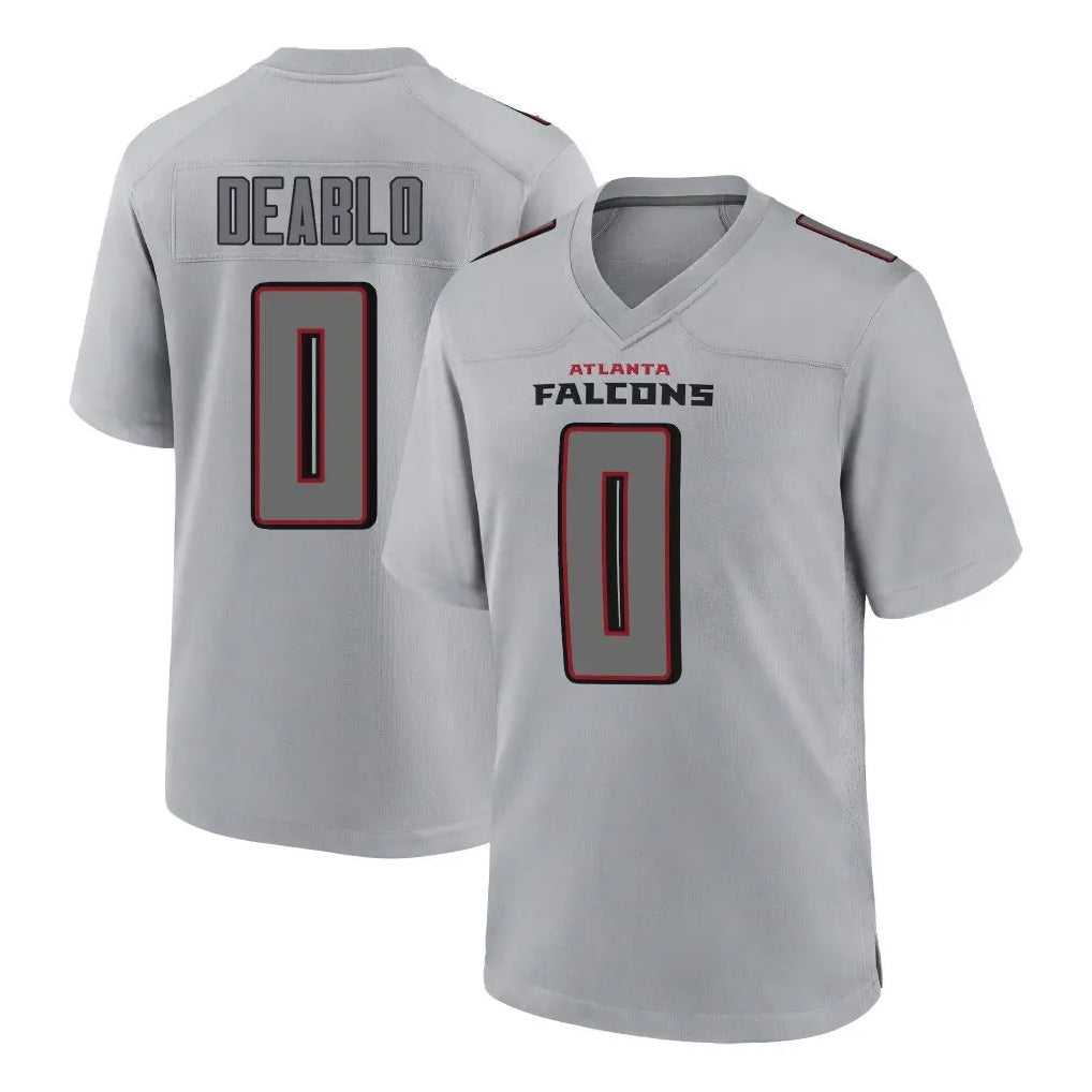 Mdoa A.Falcons #0 Divine Deablo Player Gray Fashion Home Game Stitched Jerseys