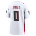 Mdoa A.Falcons #0 Divine Deablo Player White Home Game Stitched Jerseys