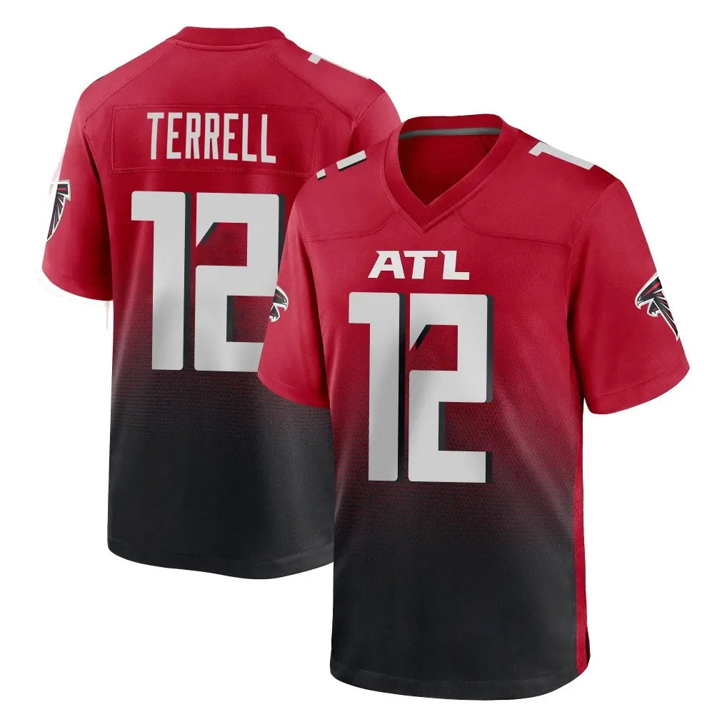 Mdoa A.Falcons #12 Avieon Terrell Player Red Home Game Stitched Jerseys