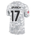 Mdoa A.Falcons #17 Zachariah Branch Player Arctic Camo Salute to Service Limited Stitched Jerseys
