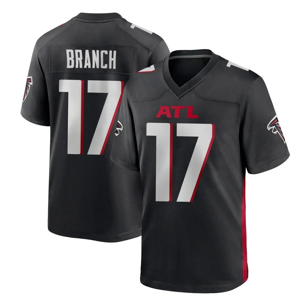 Mdoa A.Falcons #17 Zachariah Branch Player Black Home Game Stitched Jerseys