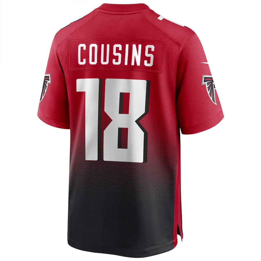 Mdoa A.Falcons #18 Kirk Cousins Player Red Home Game Stitched Jerseys