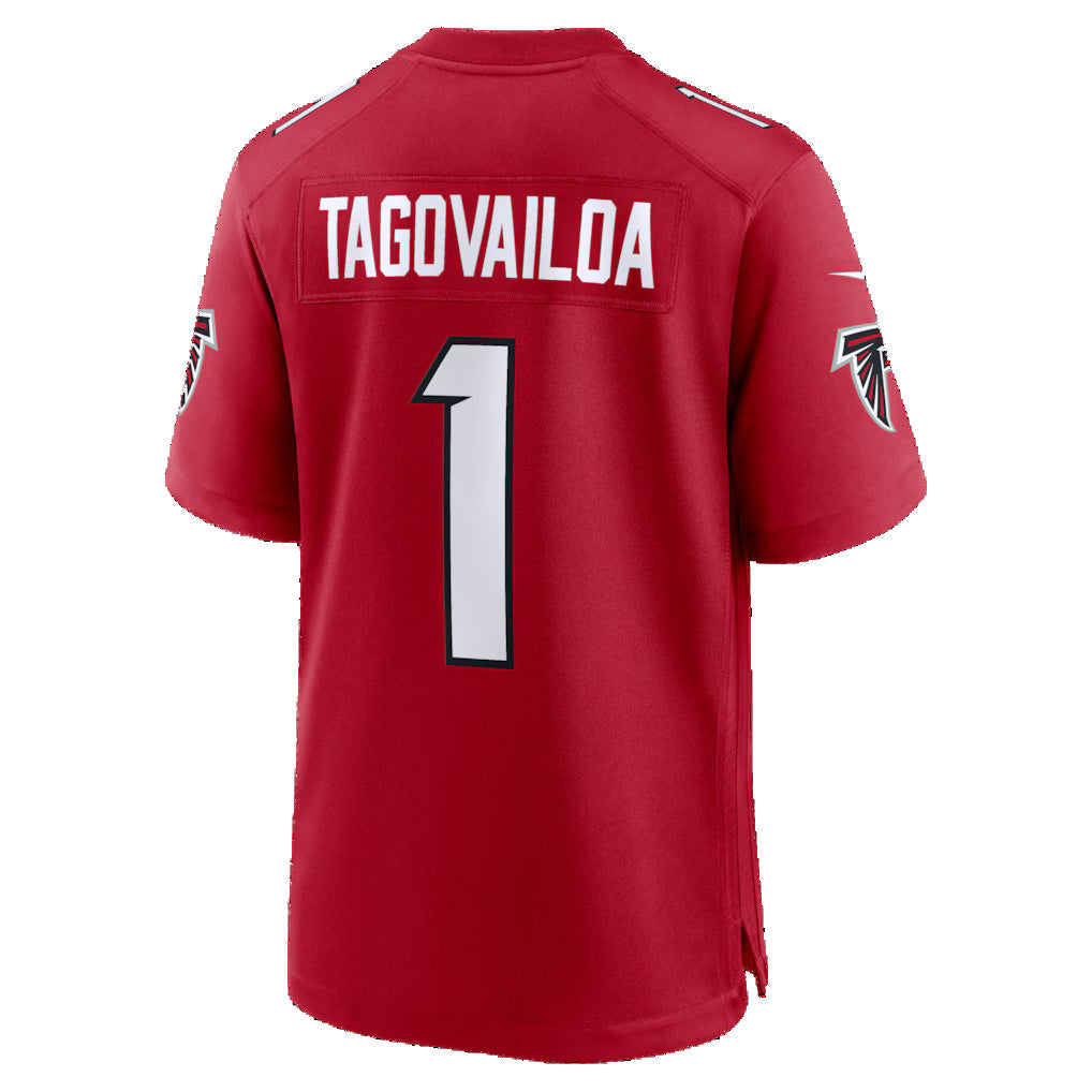 Mdoa A.Falcons #1 Tua Tagovailoa Red Game Stitched Jerseys