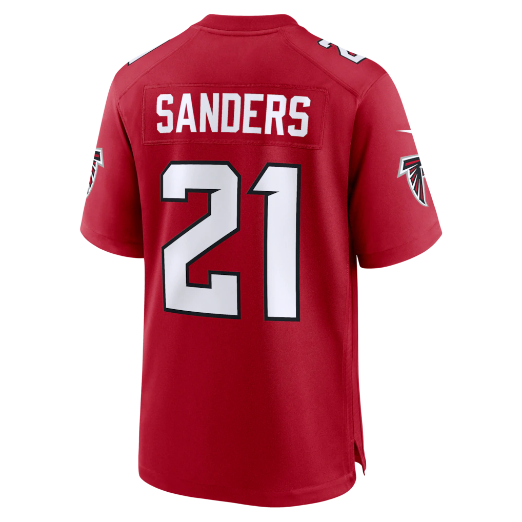 Mdoa A.Falcons #21 Deion Sanders Red Retired Player Game Stitched Jerseys