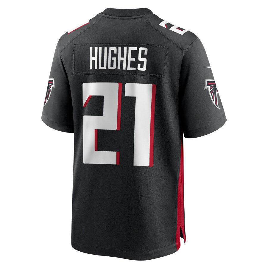 Mdoa A.Falcons #21 Mike Hughes Player Black Home Game Stitched Jerseys