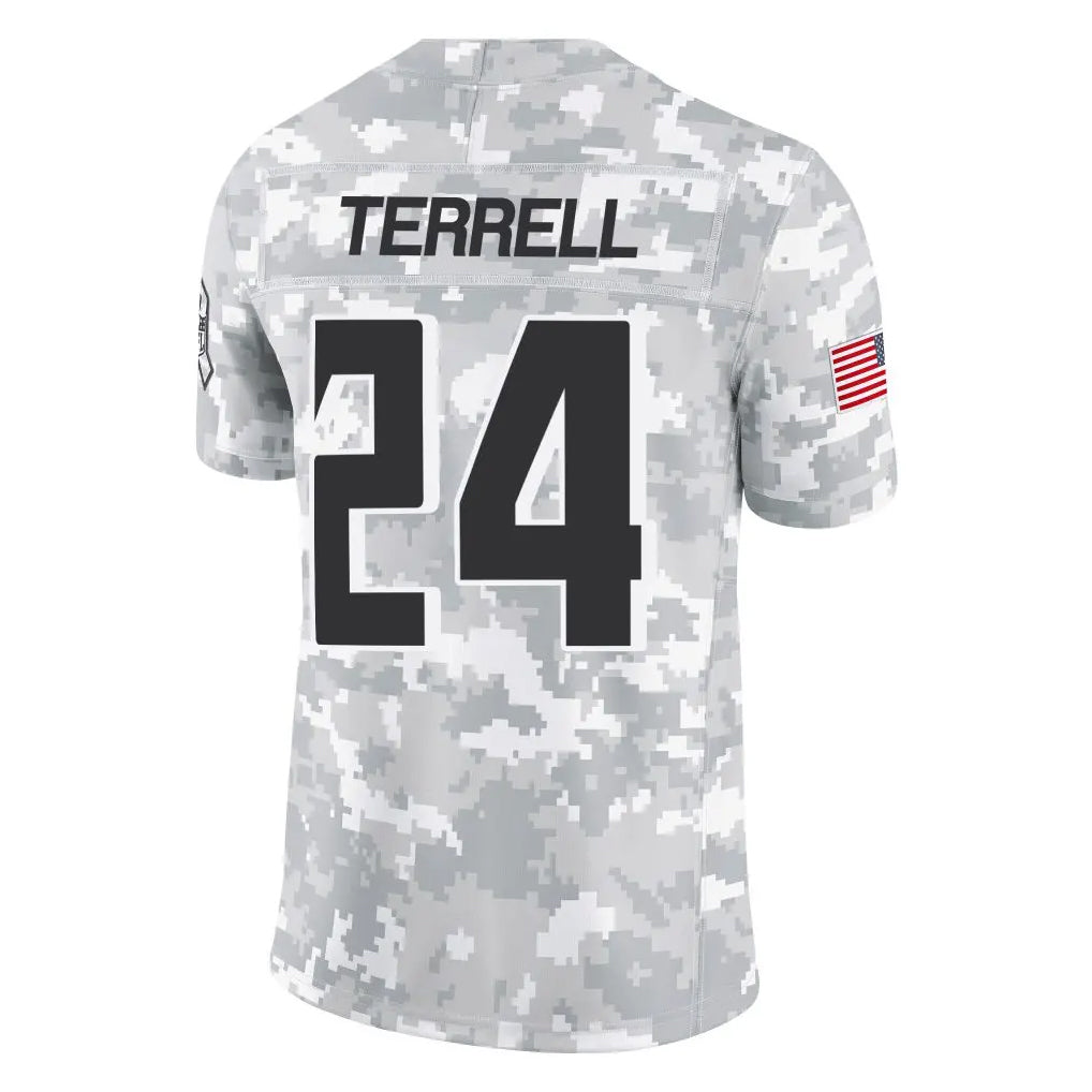 Mdoa A.Falcons #24 A.J. Terrell Jr. Player Arctic Camo Salute to Service Limited Stitched Jerseys