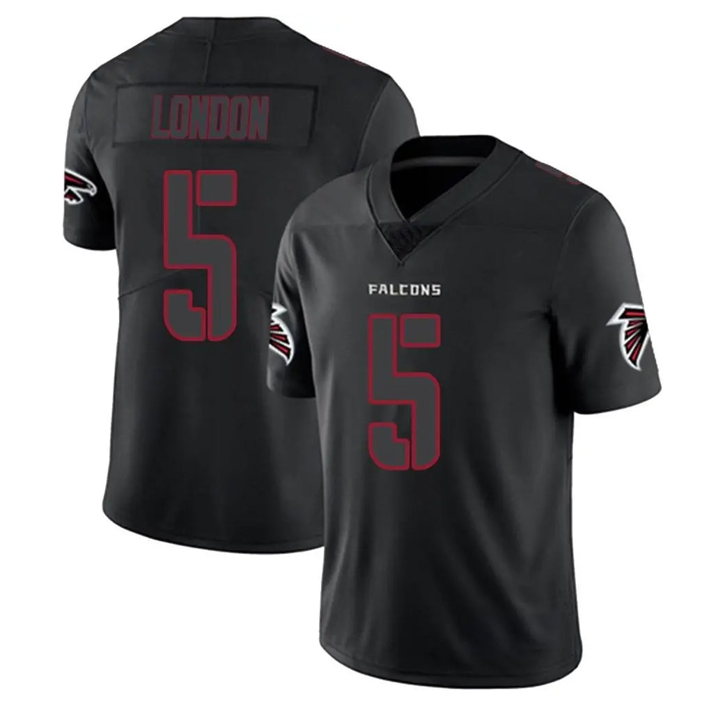 Mdoa A.Falcons #5 Drake London Player Black Impact Limited Stitched Jerseys