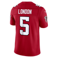 Mdoa A.Falcons #5 Drake London Red Team Vapor F.U.S.E. Limited Stitched Jerseys