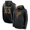 Mdoa A.Falcons #63 Chris Lindstrom Player Black Salute to Service Limited Black Hoodie Stitched Jerseys