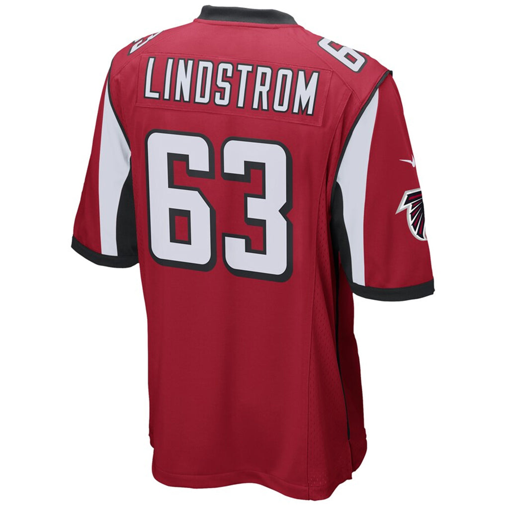 Mdoa A.Falcons #63 Chris Lindstrom Player Red Replica Game Stitched Jerseys