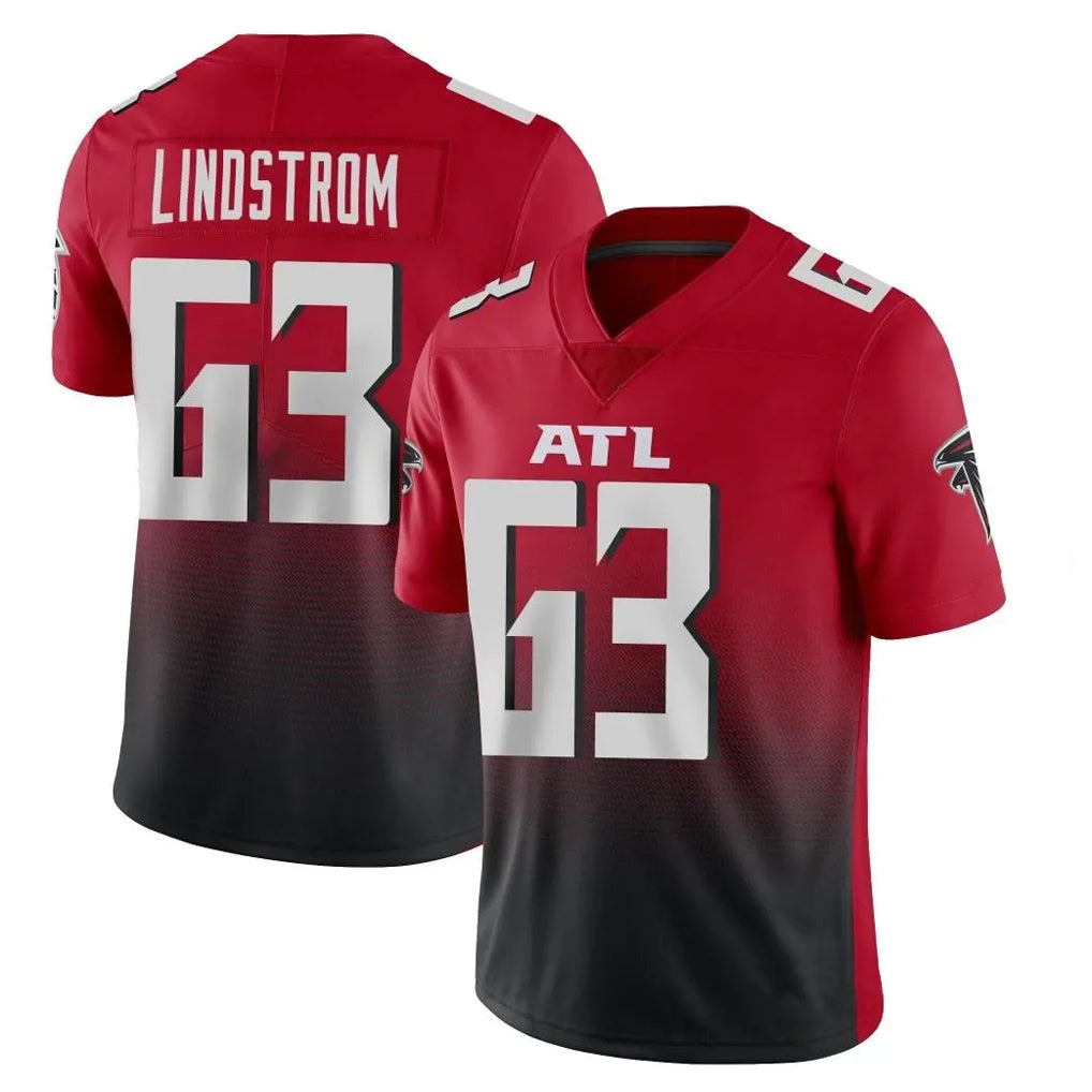 Mdoa A.Falcons #63 Chris Lindstrom Player Red Vapor Untouchable Limited Home Game Stitched Jerseys