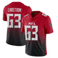 Mdoa A.Falcons #63 Chris Lindstrom Player Red Vapor Untouchable Limited Home Game Stitched Jerseys
