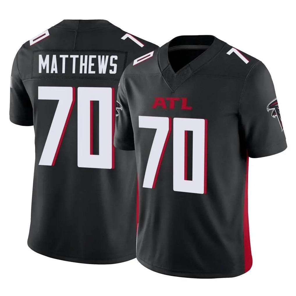 Mdoa A.Falcons #70 Jake Matthews Player Black Vapor F.U.S.E. Limited Stitched Jerseys