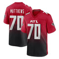 Mdoa A.Falcons #70 Jake Matthews Player Red Home Game Stitched Jerseys