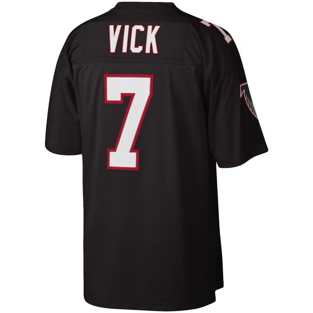 Mdoa A.Falcons #7 Michael Vick Mitchell & Ness Black Legacy Replica Stitched Jerseys