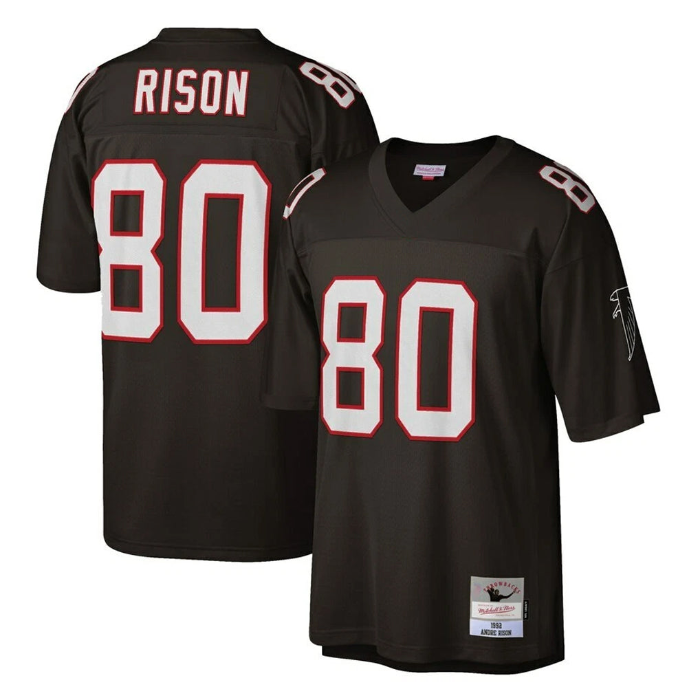 Mdoa A.Falcons #80 Andre Rison Player Mitchell & Ness Black 1992 Legacy Stitched Jerseys