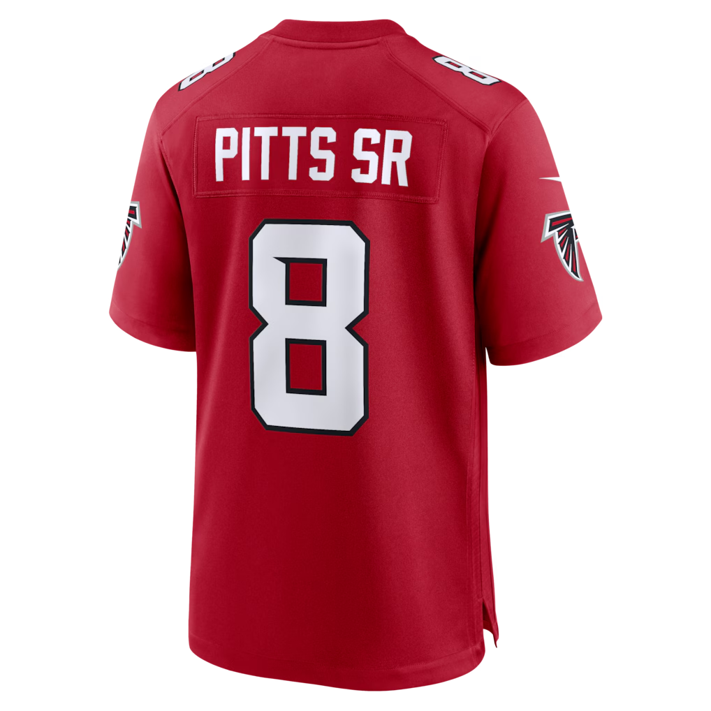 Mdoa A.Falcons #8 Kyle Pitts Sr. Red Game Stadium Jerseys