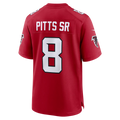 Mdoa A.Falcons #8 Kyle Pitts Sr. Red Game Stadium Jerseys