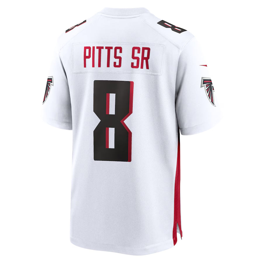 Mdoa A.Falcons #8 Kyle Pitts Sr. Player White Home Game Stitched Jerseys
