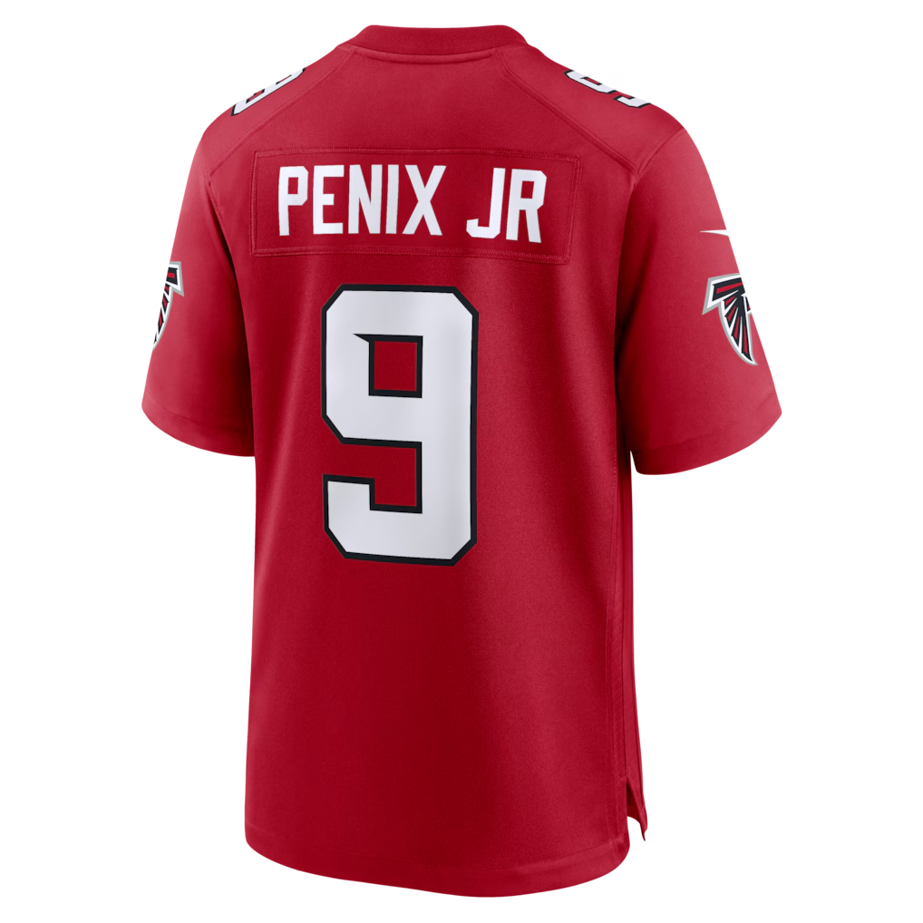 Mdoa A.Falcons #9 Michael Penix Jr. Red Game Stitched Jerseys