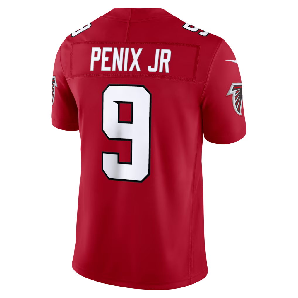 Mdoa A.Falcons #9 Michael Penix Jr. Red Team Vapor F.U.S.E. Limited Stitched Jerseys