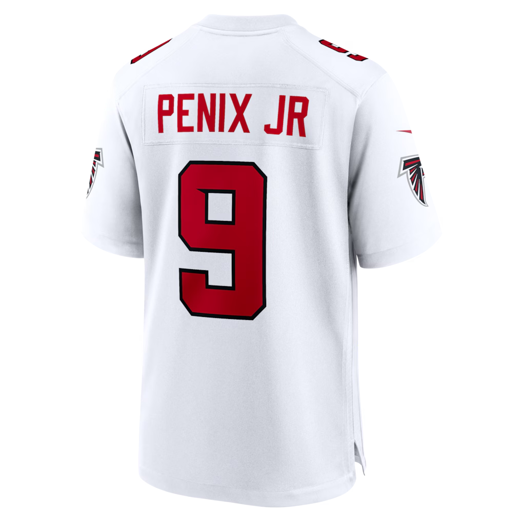 Mdoa A.Falcons #9 Michael Penix Jr. White Game Stitched Jerseys