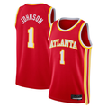 Mdoa A.Hawks #1 Jalen Johnson Red Swingman Jerseys - Icon Edition