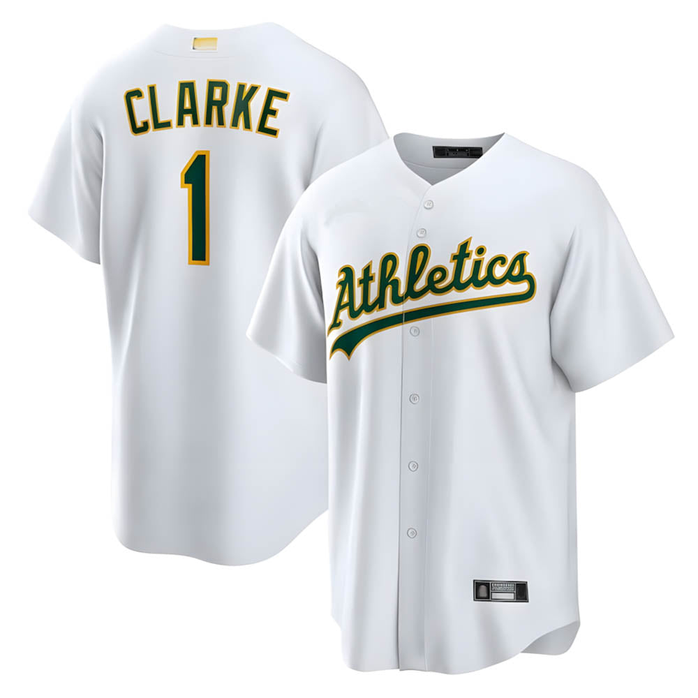 Mdoa Athletics #1 Denzel Clarke player White Home 2026 Official Stitched Jersey