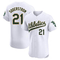 Mdoa Athletics #21 Tyler Soderstrom Player White Elite Home Stitched Jersey