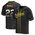 Mdoa Athletics #22 Jeff McNeil player Gold Replica Black en Alternate Stitched Jersey