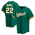 Mdoa Athletics #22 Jeff McNeil player Green Replica Kelly Alternate Stitched Jersey