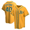 Mdoa Athletics #40 Luis Severino player Gold Replica Alternate Stitched Jersey