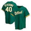 Mdoa Athletics #40 Luis Severino player Green Replica Kelly Alternate Stitched Jersey