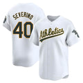 Mdoa Athletics #40 Luis Severino player White Limited Home Stitched Jersey