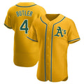 Mdoa Athletics #4 Lawrence Butler player Gold Authentic Alternate Stitched Jersey