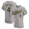 Mdoa Athletics #4 Lawrence Butler player Gray Elite Road Stitched Jersey