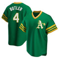Mdoa Athletics #4 Lawrence Butler player Green Replica Cooperstown Collection Stitched Jersey