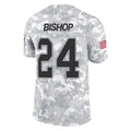Mdoa B.Bills #24 Cole Bishop Player Arctic Camo Salute to Service Limited Stitched Jerseys