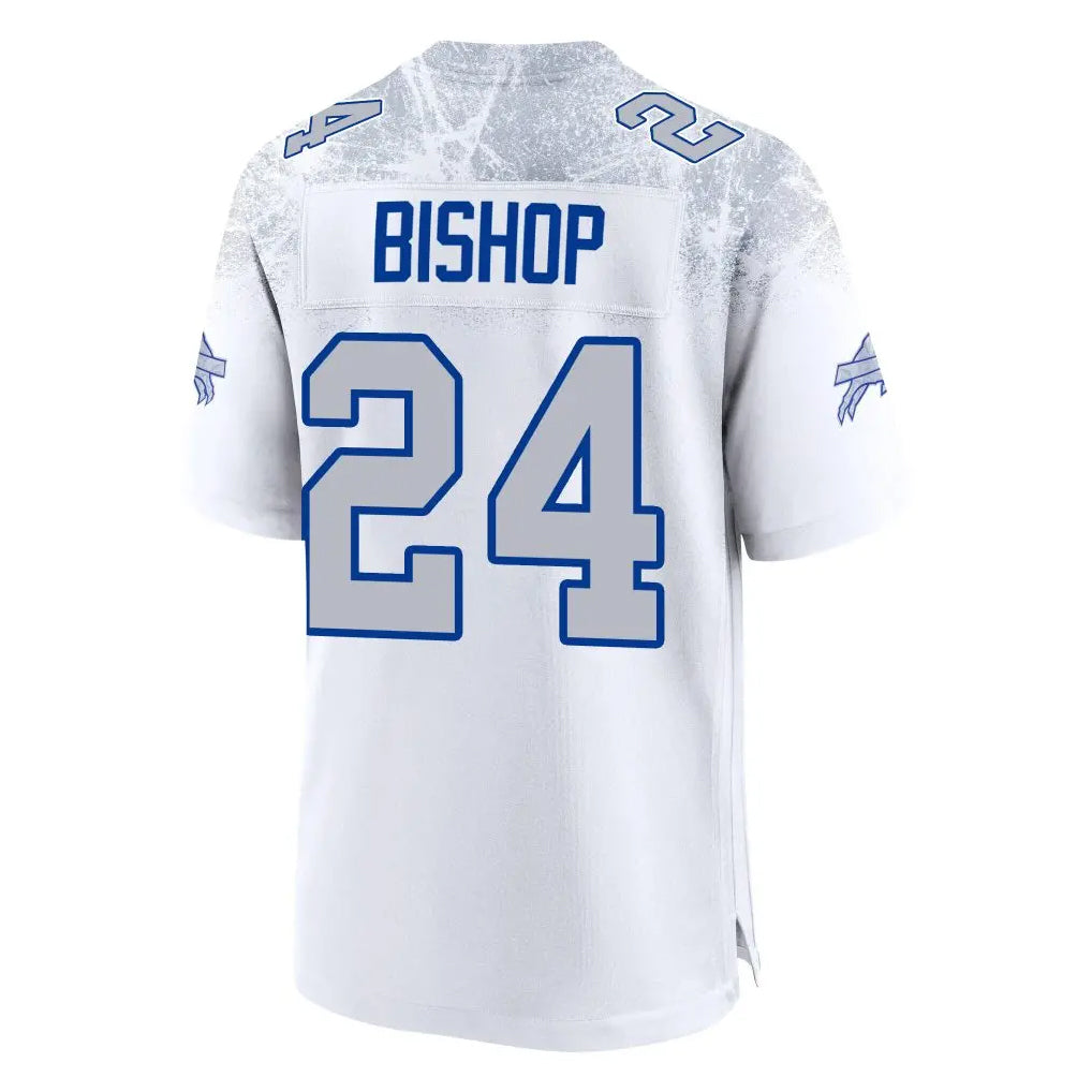 Mdoa B.Bills #24 Cole Bishop Player White Rivalries Collection Game Stitched Jerseys