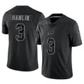 Mdoa B.Bills #3 Damar Hamlin Player Black RFLCTV Limited Stitched Jerseys