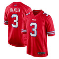 Mdoa B.Bills #3 Damar Hamlin Player Red Home Game Stitched Jerseys