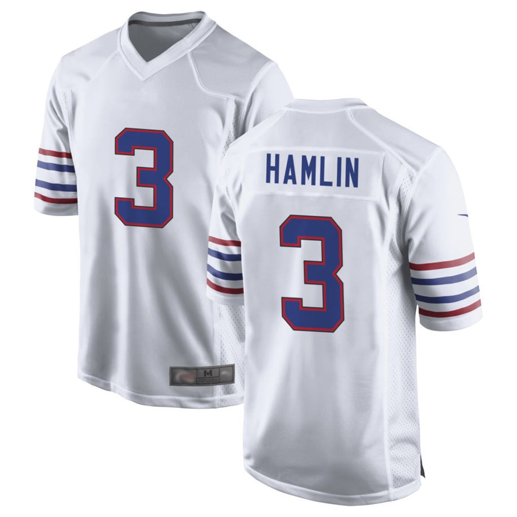 Mdoa B.Bills #3 Damar Hamlin Player White Alternate Game Stitched Jerseys